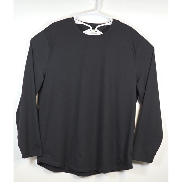Cuts Clothing Other - Cuts Mens XXL Curved Hem Long Sleeve T Shirt Black Athletic Basic Crew Ne